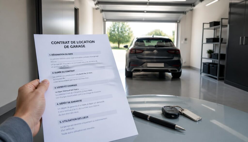 Contrat de location d’un garage fermé : clauses clés